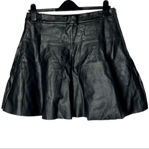 Mstylelab faux leather skater mini Skirt L